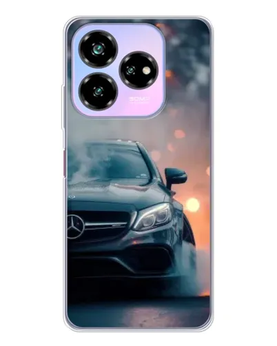 Чехол для ZTE Nubia V60 Design с картинкой «Mercedes — ночной город»
