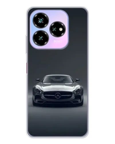 Чехол для ZTE Nubia V60 Design с картинкой «Mercedes на черном»