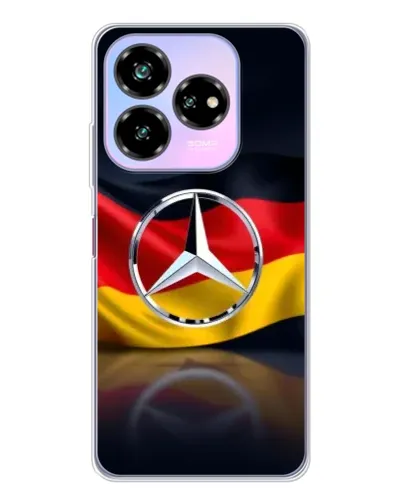 Чехол для ZTE Nubia V60 Design с картинкой «Mercedes — флаг Германии»