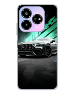 Чехол для ZTE Nubia V60 Design с картинкой «Темный Mercedes AMG»