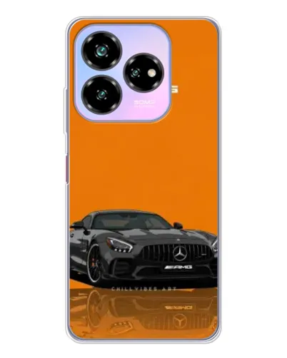Чехол для ZTE Nubia V60 Design с картинкой «Оранжевый Mercedes AMG»