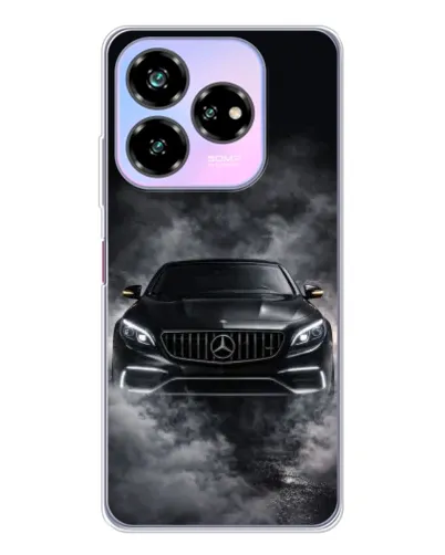 Чехол для ZTE Nubia V60 Design с картинкой «Mercedes в дыму»