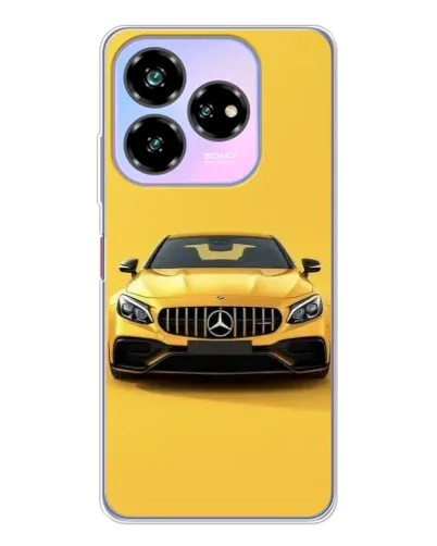 Чехол для ZTE Nubia V60 Design с картинкой «Желтый Mercedes GT»