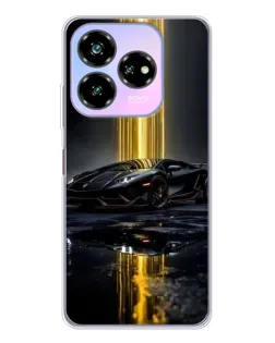 Чехол для ZTE Nubia V60 Design с картинкой «Ночной Lamborghini драйв»