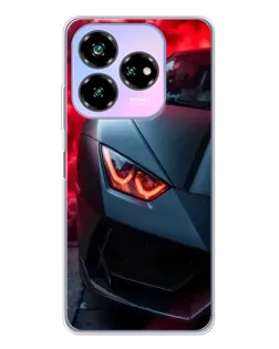 Чехол для ZTE Nubia V60 Design с картинкой «Lamborghini красное сияние»