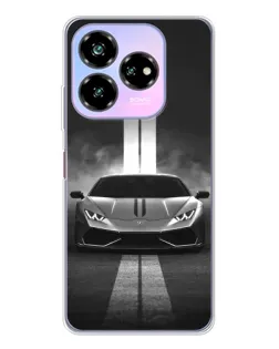 Чехол для ZTE Nubia V60 Design с картинкой «Lamborghini симметрия дорог»