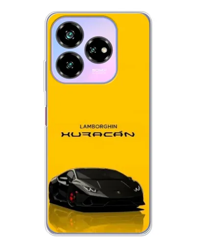 Чехол для ZTE Nubia V60 Design с картинкой «Lamborghini Huracan черный»