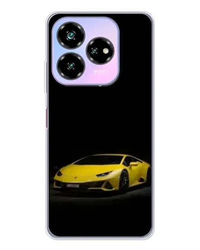 Чехол для ZTE Nubia V60 Design с картинкой «Lamborghini желтый акцент»