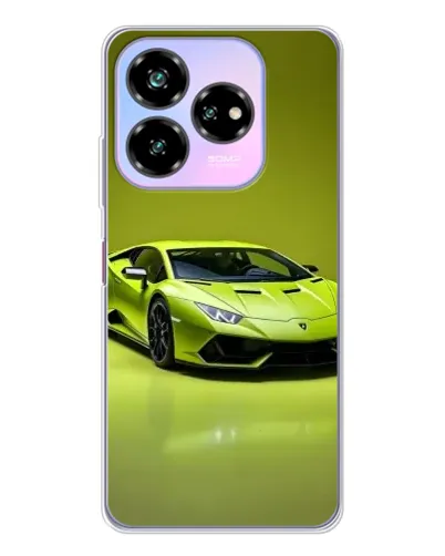 Чехол для ZTE Nubia V60 Design с картинкой «Салатовый Lamborghini Huracan»