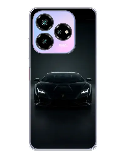 Чехол для ZTE Nubia V60 Design с картинкой «Черный Lamborghini Aventador»