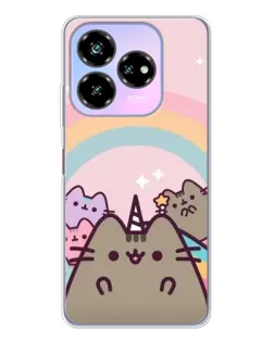 Чехол для ZTE Nubia V60 Design с картинкой «Единорог Pusheen» Чехол для ZTE Nubia V60 Design с картинкой «Единорог Pusheen»