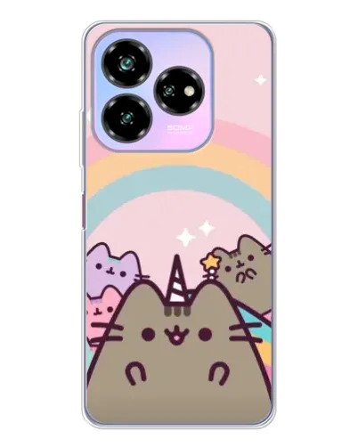 Чехол для ZTE Nubia V60 Design с картинкой «Единорог Pusheen» Чехол для ZTE Nubia V60 Design с картинкой «Единорог Pusheen»