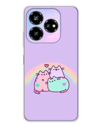 Чехол для ZTE Nubia V60 Design с картинкой «Радужные Пушины» Чехол для ZTE Nubia V60 Design с картинкой «Радужные Пушины»