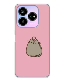 Чехол для ZTE Nubia V60 Design с картинкой «Pusheen сердце» Чехол для ZTE Nubia V60 Design с картинкой «Pusheen сердце»