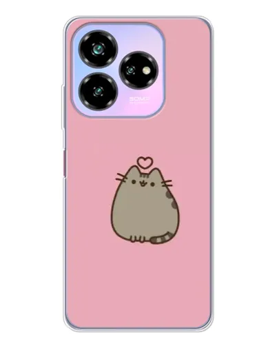 Чехол для ZTE Nubia V60 Design с картинкой «Pusheen сердце» Чехол для ZTE Nubia V60 Design с картинкой «Pusheen сердце»