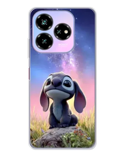 Чехол для ZTE Nubia V60 Design с картинкой «Стич на рассвете»
