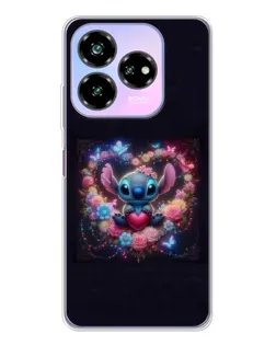 Чехол для ZTE Nubia V60 Design с картинкой «Stitch в цветах» Чехол для ZTE Nubia V60 Design с картинкой «Stitch в цветах»