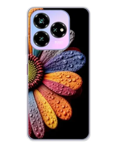Чехол для ZTE Nubia V60 Design с картинкой «Радужный цветок»