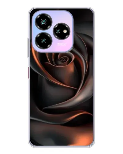Чехол для ZTE Nubia V60 Design с картинкой «Шелковая черная роза»