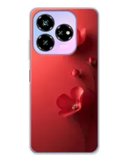 Чохол для ZTE Nubia V60 Design з картинкою «Макові суцвіття»