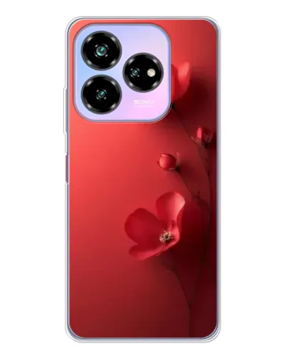 Чехол для ZTE Nubia V60 Design с картинкой «Маковые соцветия»