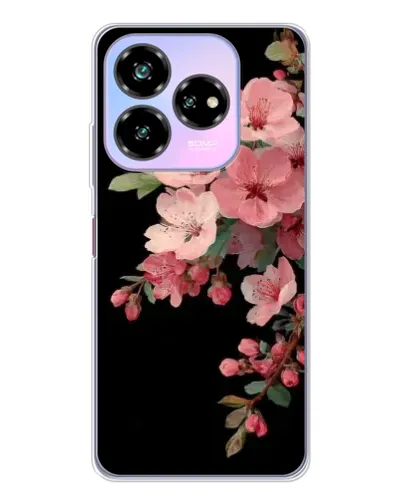 Чехол для ZTE Nubia V60 Design с картинкой «Розовая ветка сакуры»
