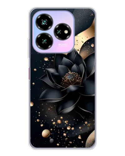 Чехол для ZTE Nubia V60 Design с картинкой «Черный лотос»