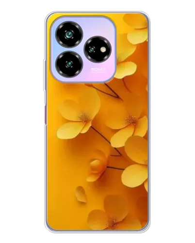 Чехол для ZTE Nubia V60 Design с картинкой «Золотые лепестки»
