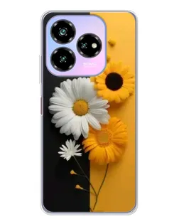Чохол для ZTE Nubia V60 Design з картинкою «Соняшник та ромашка»