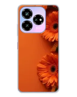Чохол для ZTE Nubia V60 Design з картинкою «Помаранчеві гербери»