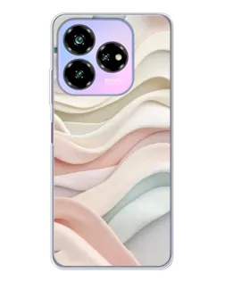 Чехол для ZTE Nubia V60 Design с картинкой «Пастельные нежные волны»