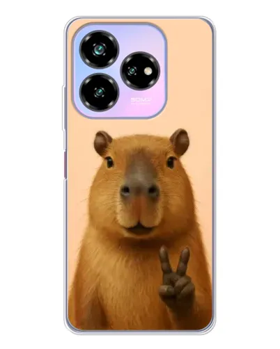 Чохол для ZTE Nubia V60 Design з картинкою «Капібара вікторія» Чохол для ZTE Nubia V60 Design з картинкою «Капібара вікторія»