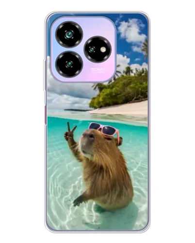 Чохол для ZTE Nubia V60 Design з картинкою «Капібара на морі» Чохол для ZTE Nubia V60 Design з картинкою «Капібара на морі»