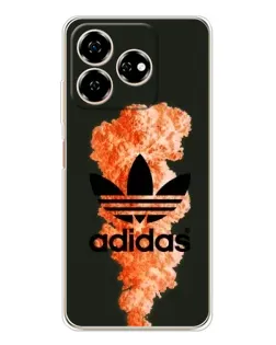 Чехол для ZTE Nubia V60 с картинкой «Оранжевый дым Adidas» Чехол для ZTE Nubia V60 с картинкой «Оранжевый дым Adidas»