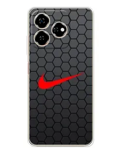 Чохол для ZTE Nubia V60 з картинкою «Nike — карбонова сітка» Чохол для ZTE Nubia V60 з картинкою «Nike — карбонова сітка»