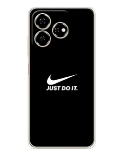 Чехол для ZTE Nubia V60 с картинкой «Минимализм от Nike»