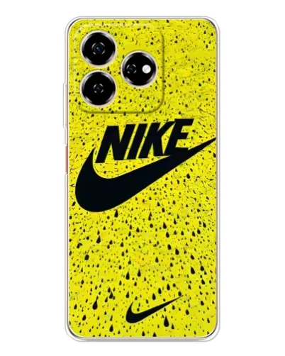 Чехол для ZTE Nubia V60 с картинкой «Желтый текстурный Nike» Чехол для ZTE Nubia V60 с картинкой «Желтый текстурный Nike»