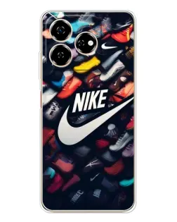 Чехол для ZTE Nubia V60 с картинкой «Коллекция кроссовок Nike»