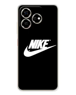 Чехол для ZTE Nubia V60 с картинкой «Мазки краски Nike»