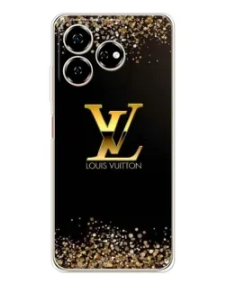 Чехол для ZTE Nubia V60 с картинкой «LV — золотые искры»