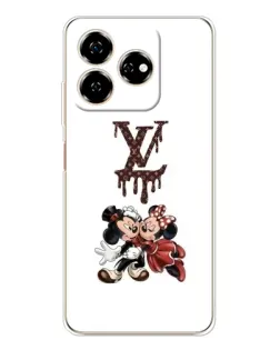 Чехол для ZTE Nubia V60 с картинкой «LV и Микки Маус»