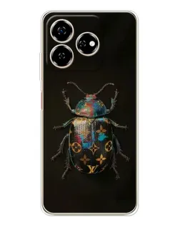 Чехол для ZTE Nubia V60 с картинкой «LV — мраморный принт»