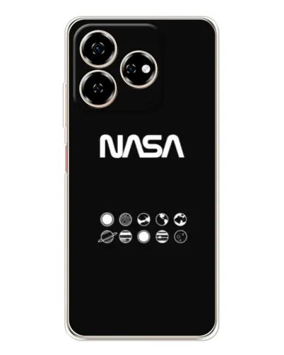 Чехол для ZTE Nubia V60 с картинкой «NASA — технический принт» Чехол для ZTE Nubia V60 с картинкой «NASA — технический принт»