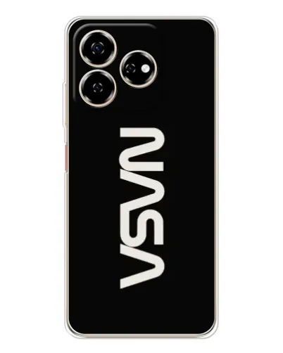 Чехол для ZTE Nubia V60 с картинкой «NASA — вертикальный логотип» Чехол для ZTE Nubia V60 с картинкой «NASA — вертикальный логотип»