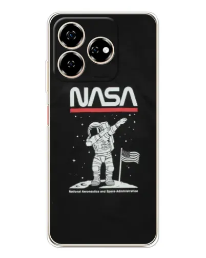 Чехол для ZTE Nubia V60 с картинкой «NASA — шагаем по Луне» Чехол для ZTE Nubia V60 с картинкой «NASA — шагаем по Луне»