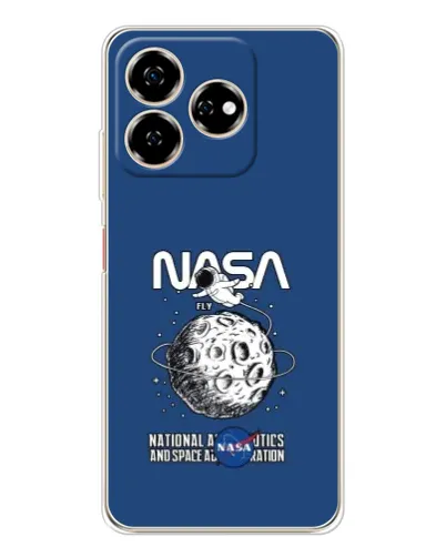 Чехол для ZTE Nubia V60 с картинкой «NASA — лунная миссия» Чехол для ZTE Nubia V60 с картинкой «NASA — лунная миссия»