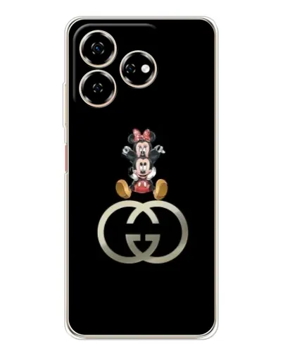 Чехол для ZTE Nubia V60 с картинкой «Минни Маус на лого»