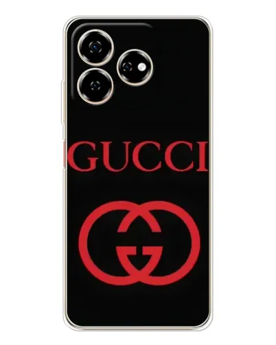 Чехол для ZTE Nubia V60 с картинкой «Gucci — красный логотип»
