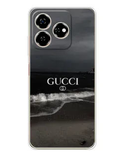 Чехол для ZTE Nubia V60 с картинкой «Gucci — морской прибой»
