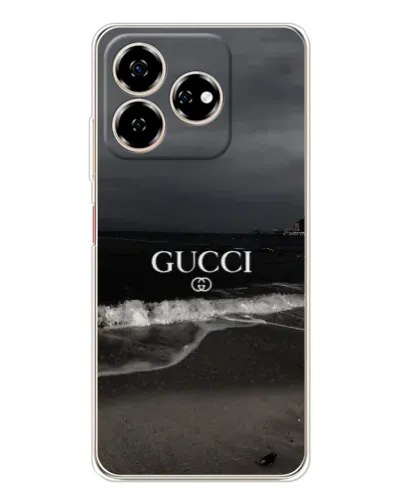 Чехол для ZTE Nubia V60 с картинкой «Gucci — морской прибой»